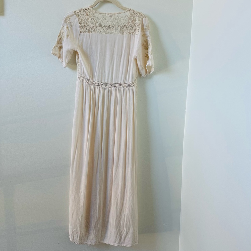 Coco + Jameson Cream Boho Duster Size Small - image 8